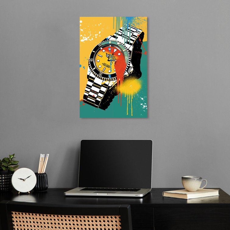 Notori Art Watch Splash Canvas Urban Graffiti Wall Art by Notoriart